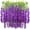 Purple, variant on MOUDUO Clearance! 12 PCS Wisteria Flower Hanging Bushy (Each 45inch) Artificial Wisteria Artificial Flower Silk Artificial Flowers Hanging for Outdoor (Blue)