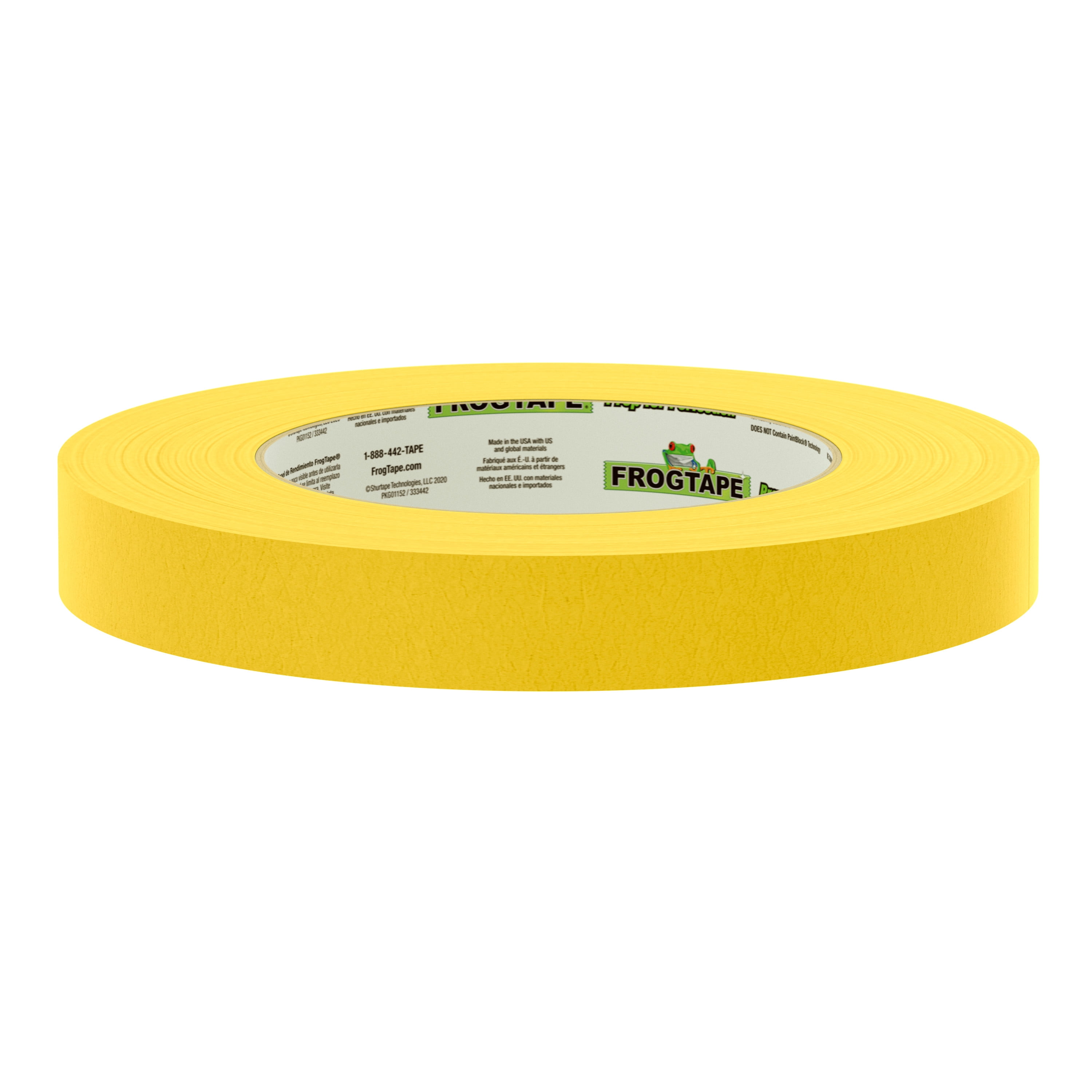 FrogTape 225 Performance Masking Tape - Gold, 8 Rolls, 0.70 in. x 60 yd.