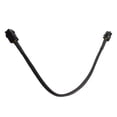 thumbnail image 2 of Sleeved ATX 4 Pin P4 Male to ATX P4 Female CPU Power Extension Cable Black, 2 of 10