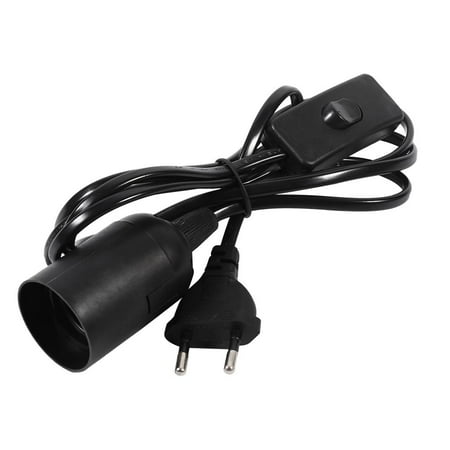 

Higoodz Bulb Socket 1Pc E27 Hanging Pendant Light Fixture Home Chandeliers Bulb Socket Holder Cord with Switch Hanging Socket