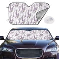 thumbnail image 2 of Fotbe Lavender Flowers Car Windshield Sunshade | Sun Visor Protector Front Window Shade, Keeps Out UV Rays, Keeps Your Vehicle Cool-Medium, 2 of 7