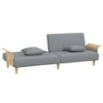 thumbnail image 5 of vidaXL Sofa Bed with Armrests Light Grey Fabric, 5 of 5
