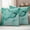 Turquoise, variant on Turquoise Marble Outdoor Waterproof Pillow Covers, Nature Marble Stone Ripple Modern Art Decorative Square Throw Pillowcase Sofa Cushion Sham for Patio/Couch/Chair, 16"x16" 2 Pack