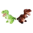 thumbnail image 4 of Ceramic Green And Brown T Rex Jurassic Dinosaurs Salt And Pepper Shakers Set, 4 of 7