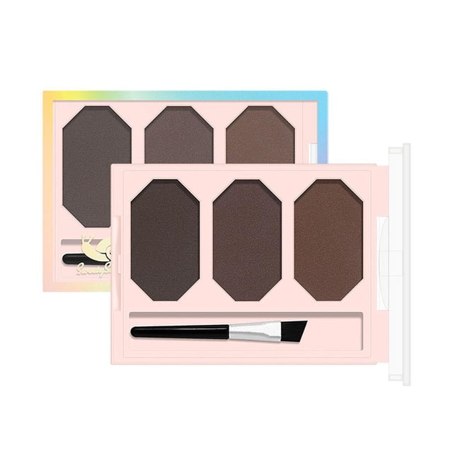 SGACAI Paleta de maquillaje en polvo para cejas de 3 colores, resistente al agua, para realzar las cejas