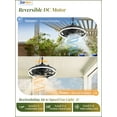 thumbnail image 6 of Zardon 20" Modern Outdoor Ceiling Fan with Light - Remote & App Control, 6 Speeds, 3 Color Temperatures for Patio, Entryway, Outdoor, Black, 6 of 10
