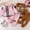Pink, variant on Little Boy Girl Pants Set Contrast Color Plaid Long Sleeve Button-up Hoodie Trousers Outfits