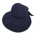 thumbnail image 1 of Wosthever Sombreros de verano para mujer, sombrero de sol con protección y detalle de lazo de ala ancha para mujer, novedad Escalada azul marino Tipo de malla, 1 of 6
