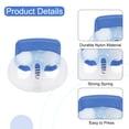 thumbnail image 3 of Uxcell 25 Pcs Bloqueo de Cuerda de Plástico con Resorte, Clip de Dos Orificios, Tope de Fin de Cuerda, Transparente + Azul, 3 of 7
