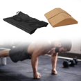 thumbnail image 3 of Cork Squat Wedge Block Squat Ramp Lightweight Durable Yoga Prop Accessory Yoga Brick for Pilates Fitness Gym Balance Training Weightlifting 2 Piieces with bag, 3 of 8