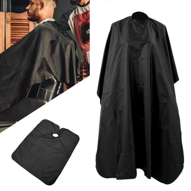 Capas de peluquería profesionales Capa de corte de pelo de nailon impermeable Peluquería Cierre ajustable con cierre a presión Vestido de peinado para peluqueros en casa Muyoka Hogar