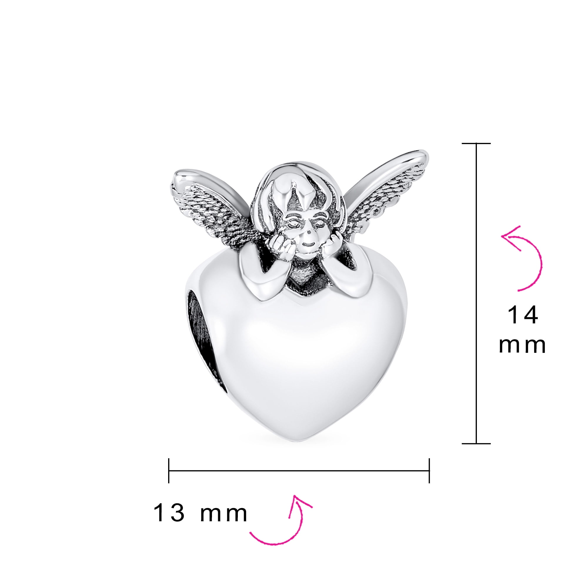 Bling Jewelry Womens Personalized Initial Alphabet Bead Charm