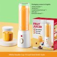 thumbnail image 5 of 500ML Portable Electric Blender 40W USB Rechargeable Cordless Juicer High Powerful Juicer Cup for Smoothie Milkshake Juice Food (WHITE), 5 of 7