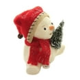 thumbnail image 3 of Christmas Lil Jolly Snowman Flocked Bottle Bursh Tree Ma8823, 3 of 3