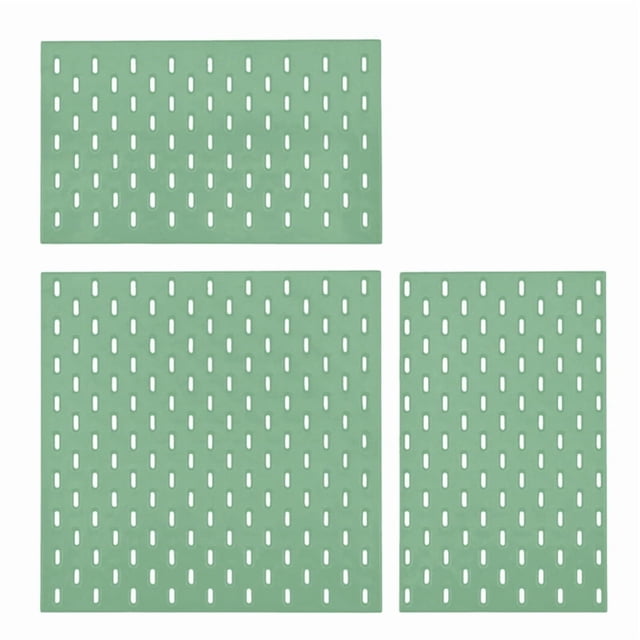 Miniature Furniture Decoration Items Perforated Board Wall Rack DIY Storage Display Furniture Accessories Green