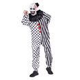 thumbnail image 5 of Cupohus Unisex Kid Clown Costume Jumpsuit Black and White Halloween Outfit Scary Killer Cosplay with Mask Hat, 5 of 6