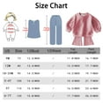 thumbnail image 4 of XinLfly Boys Girls 2 Piece Outfits Fashion Solid Color Tracksuit Long Sleeve Pullover Sweatshirt Sweatpants Jogger Set Sweatsuit,Purple,6-7T, 4 of 5