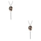 thumbnail image 4 of Collar de mujer Qarigey joyería colgante ovalado decoración plata clara 2Conjunto, 4 of 6