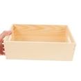 thumbnail image 3 of HOOWIFFY Solid Wood Desktop Crate Multi-Use Storage Box Side Handles Small Wooden Tool Box For Office Decor, 3 of 6