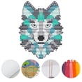 thumbnail image 6 of Counted stitch set Stamped Embroidery with ct Animal Pattern Needlepoint Starter for Beginners, for diy Decor And Gifts - 14CT Wolf, 6 of 6