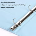 thumbnail image 4 of 3 Ring Binders 1 inch Round Ring 200 Sheets Organizer with Pockets View Binder Holds of Letter Size Paper Organizer with Pockets 4-Pack Assorted Color, 4 of 6