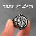 thumbnail image 2 of K-KED Viking Tree of Life Totem Fashion Hip Hop Vintage Versatile Rings Size 7-13-9, 2 of 6