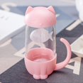 thumbnail image 3 of Creative Tea Infuser Cup With Lid Cute Dog Strainer Travel Coffee Mug, 3 of 5