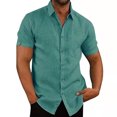 thumbnail image 1 of Sonducket Banquete de fiesta, viajes, senderismo, camisa de un solo pecho para hombre, camisas con botones de verano, ropa de moda, ropa, regalo Camisetas lago azul XXXL, 1 of 5