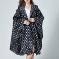 thumbnail image 2 of Imperméable de Plein Air pour Femmes, Poncho Portable - Point Noir, as, 2 of 8