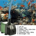 thumbnail image 3 of Bomba de agua sumergible, mini bomba sumergible de 25 W 1500 l/h, Ac220-240 V con 2 boquillas bombas para fuentes acuario, estanque, jardín (hy), 3 of 5