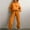 Orange, variant on Abomasnow Womens 2 Piece Outfits Sweatsuits Sets Long Sleeve Pullover Sweatshirts and Cargo Sweatpants Tracksuit Casual Fall Sports Outfits with Pockets