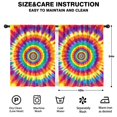 thumbnail image 2 of Blackout Kids Curtains,Rainbow Tie Dye Spiral Layer Pattern Childrens Insulated Curtains Set Of 2,Bedroom Essentials,Toddler Room Decor 42"x54", 2 of 5