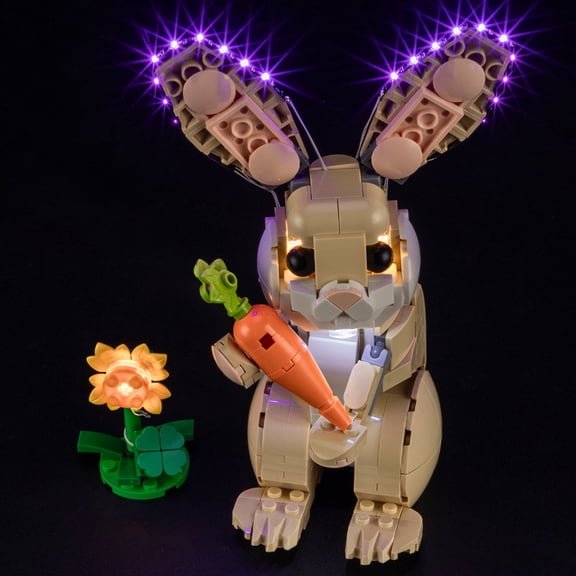 QC Ltbrcik Led Light Kit Lighting Set For Lego 31162 Cute Bunny Building Blocks Without Lego Set