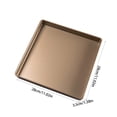 thumbnail image 3 of Biscuits Non Stick Baking Tray 11.02x11.02 Inch Carbon Steel Baking Tray Dessert Cake Roll Meat Baked Food Baking Tray, 3 of 6