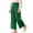 Green, variant on Uniform Pants Girls Dress Pants High Stretchy Stretch Pants with Pockets Back To School School Uniforms 9-10 Years