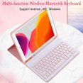 thumbnail image 3 of JUNWELL Keyboard Case for iPad 9th 8th 7th Generation 10.2inch  for iPad Air 3 Case with Keyboard  iPad Case with Bluetooth Keyboard，black, 3 of 10