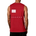 thumbnail image 4 of LNZGNM Mens 4th of July Tank Tops Big and Tall USA Flag Sleeveless Shirts Casual Muscle Graphic Tank Tops Beach Summer Tee,Red XL, 4 of 4