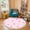 Color 1, variant on Washable Non Slip 4ft Round Rug, Pastel Watercolor Floral Delicate Blossoms Leaves Circle Area Rugs with Tassels Carpet for Nursery Bedroom Living Room Playroom Tent Rug