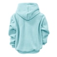 thumbnail image 6 of Womens Hoodie Casual Winter Warm Cat Mom Hooded Funny Fashion Sweatshirt for Women Sky Blue L, 6 of 6
