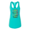 thumbnail image 2 of Wild Bobby, Jesus Is The Way John 14:6 Bible Verse, Inspirational/Christian, Women Racerback Tank Top, Tahiti Blue, X-Large, 2 of 3