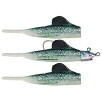 Panther Martin PMBFET_1BF_MUL BigFin 3-in-1 Eel Tail Weedless Swimbaits - Mullet - 1BF (1 oz)