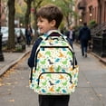 thumbnail image 4 of Jeiento Dinosaur Kids Backpack 17 Inch School Backpack for Boys for Grades 3-6 Ages 9-12, Breathable Elementary School Bag with Padded Tablet Sleeve & Multi-Pockets, 4 of 7