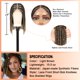 thumbnail image 5 of Pelucas trenzadas con encaje frontal Beauart Brinbea Bob Box Braid 14 pulgadas, 5 of 8