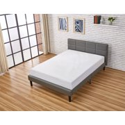 US Pride Furniture Faux Leather Upholstered Platform Bed