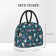 thumbnail image 2 of Disketp Garden Gnomes In Flower Bolsa Térmica para Almuerzo, Lonchera con Abertura Amplia y Gran Capacidad, Organizador Reutilizable para Mujeres, Hombres y Adultos, 2 of 6