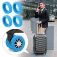 thumbnail image 6 of MEETSWEET Silicone Luggage Wheel Sleeves 9 pieces Blue, 6 of 7