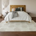 thumbnail image 6 of HomeRoots 669202 8 x 10 ft. Ivory & Beige Abstract Geometric Transitional Washable Machine Made Rectangle Area Rug with UV Protection, 6 of 9