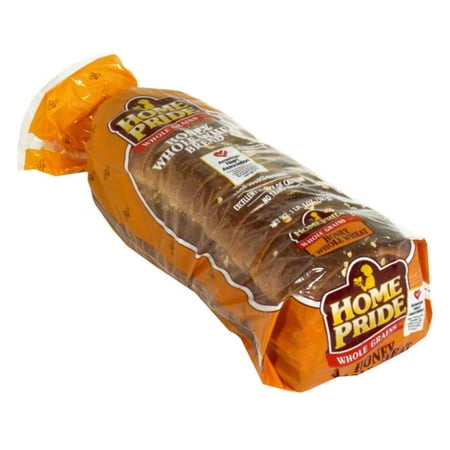 Interstate Brands Home Pride Whole Grains Honey Whole Wheat Bread, 20 oz