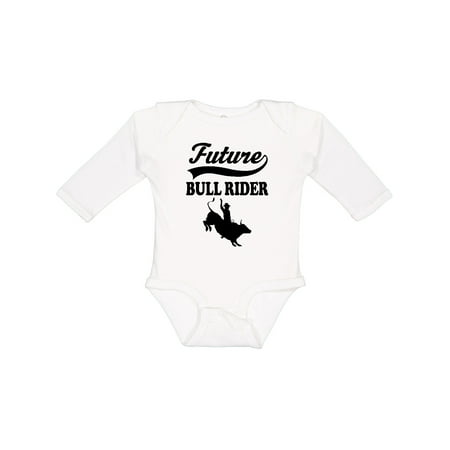 

Inktastic Future Bull Rider Rodeo Riding Gift Baby Boy Long Sleeve Bodysuit