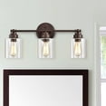 thumbnail image 5 of RADIANCE goods Transitional 4 Light Oil Rubbed Bronze Bath Vanity Fixture 30" Wide, 5 of 10